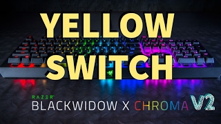 Razer Yellow Switch Noise VS Blue Switch [upl. by Aztilay]