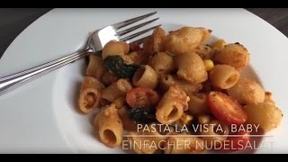 Nudelsalat  einfach lecker günstig vegetarisch  CIY [upl. by Eigroeg]