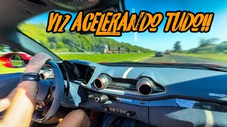 SUPER ESPORTIVOS ACELERANDO NA ESTRADA🔥 FERRARI x V8TÃO AMERICANO [upl. by Nylacaj]