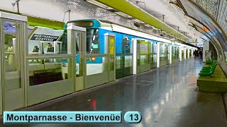 Montparnasse  Bienvenüe  Line 13  Paris métro  RATP MF77 [upl. by Attalanta962]