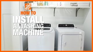 How to Install a Washing Machine  The Home Depot [upl. by Lesiram]