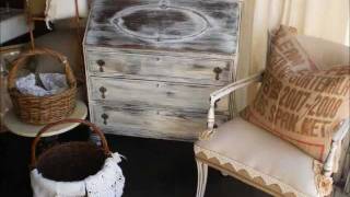 how to paint furniture ditressed aged looking patina [upl. by Ecinna]