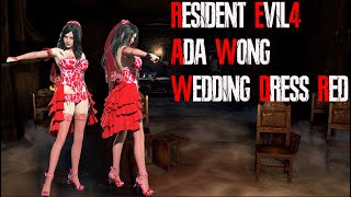 Resident Evil 4 Remake  Ada Wedding Dress Red [upl. by Ybor]