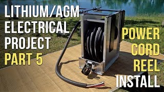 🔌 Battery amp Electrical Project — Part 5 Power Cord Reel Installation⚡️ [upl. by Elleron]