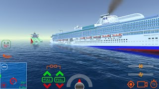 Cruise Ship hit Tanker Ship  Ship Handling Simulator  Ship Mooring 3D [upl. by Aneek]