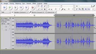 5 Audacity importere og klippe en lydfil [upl. by Tome]