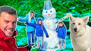 ALMA se QUIERE COMER EL MUÑECO DE NIEVE ItarteVlogs [upl. by Nylesoj]