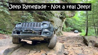 Jeep Renegade offroad at Old Fincastle Rd Kentucky  Rock Crawling [upl. by Columbyne613]