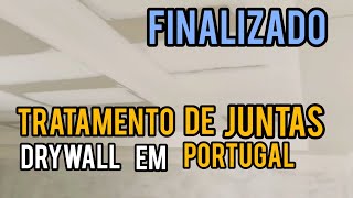 tratamento de juntas no drywall com massa fina de 24 horas Portugal [upl. by Magnolia623]