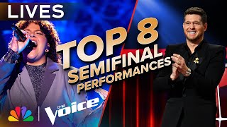 The Best Performances from the Top 8 Live SemiFinal  The Voice  NBC [upl. by Theda]