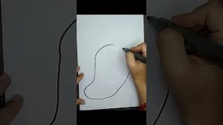 How yo draw a mango  mango drawing for beginners mango mangodrawing drawmango [upl. by Gerbold]