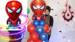 Spiderman Balloon بلاليين أعياد ميلاد للأطفال سبايدرمانspiderman [upl. by Latterll856]