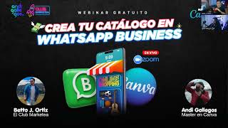 Crea tu Catálogo en WhatsApp Business  El Club Marketea [upl. by Idonah]