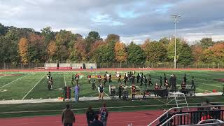 Hackettstown High School Marching Band  Mount Olive  Be A Hero 10122019 [upl. by Tucky]