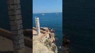 Beach views from Picasso museum france summer art museum antibes beach travel [upl. by Crowell]