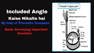 how to calculate included angle in surveying II included angle in traverse [upl. by Sapphire]