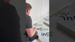 laying floor insulation diy insulation construction [upl. by Airotel]