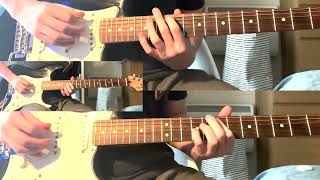 Airbag  Radiohead Full Guitar Cover Thom Jonny amp Ed Guitar Parts [upl. by Vania284]