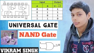 NAND Gate Practical Using 7400 IC [upl. by Agna]