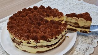 Torta TIRAMISÙ senza cottura Deliziosa Facile e Veloce  tutti ti chiederanno la ricetta [upl. by Rawden]