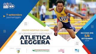 26° Campionato nazionale di atletica CSI  Sabato pomeriggio 22 [upl. by Zuleika]