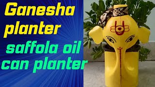 oil can planter oil can craft amazing idea Best out off waste [upl. by Yenmor389]