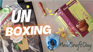 Stampi per candele Mulinello per perline Fornetto ceralacca e tanto altro Unboxing newcraftday [upl. by Lubeck]