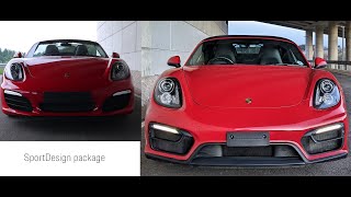 Installing the Sports Design Package  Porsche 981 Boxster Cayman aka GTS Bumper [upl. by Nirrek]