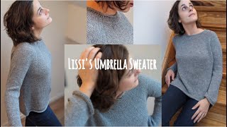 Pullover stricken Anleitung  Lissis Umbrella Sweater mit ICord  Zunahme aus Querfaden  RVO [upl. by Kilgore]