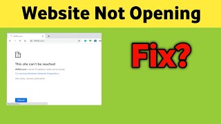Laptop me Kuch Website Khul Nahi Rahi hai  Some Website Not openingNot loading Fix [upl. by Llyrpa]