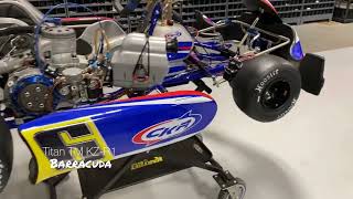 2022 TM KZR1 Titan Special  CKR Barracuda Shifter Kart  Team Used Kart For Sale [upl. by Oilcareh]