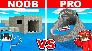 NOOB vs PRO CASA BLOOP en Reto de Construcción en Minecraft [upl. by Enaywd867]