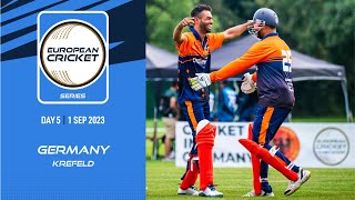 🔴 ECS Germany Krefeld 2023  Day 5  T10 Live Cricket  European Cricket [upl. by Marx]