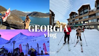 GEORGIA VLOG ❄️  E5 first time skiing gudauri ski resort fortress day 3 itinerary [upl. by Sakiv]