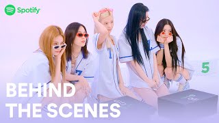 ITZY on set with Spotify  Behind the Scenes FULL [upl. by Nahc]