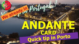 Andante Card in Porto  Using Trains Metro and Buses [upl. by Ynetruoc]