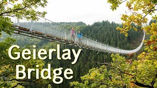 Geierlay Bridge Germany 4K [upl. by Yarezed]