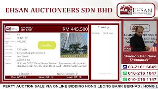 PROPERTY AUCTION SALE VIA ONLINE BIDDING HONG LEONG BANK BERHAD  HONG LEONG ISLAMIC BANK BERHAD [upl. by Prager751]