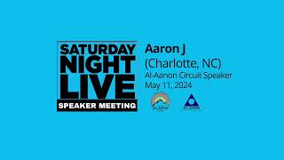 Aaron J Charlotte NC AlAnon Speaker 51124 [upl. by Dlawso246]