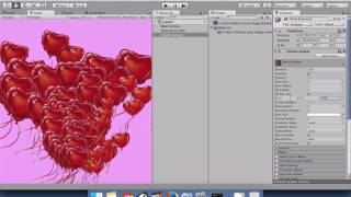 Unity C Particle System for valentines day with heart balloons [upl. by Aiyot]