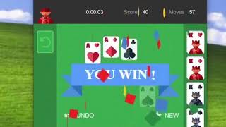 Solitaire Speedrun World Record 003  Google Solitaire Glitched Easy Tied WR [upl. by Etti448]