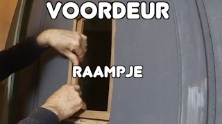 Timmertip 694 Een raampje in de vooroorlogse voordeur [upl. by Mehs]