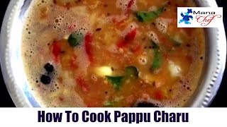 Pappu Charu Andhra Style Cooking Recipe [upl. by Riker]