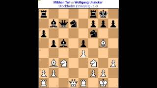 Mikhail Tal vs Wolfgangtal chess game Tal sacrificestal check mate in 17 movestal [upl. by Pembroke]