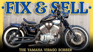 YAMAHA XV535 Virago bobber 93 Fixed and Sold [upl. by Asilam369]