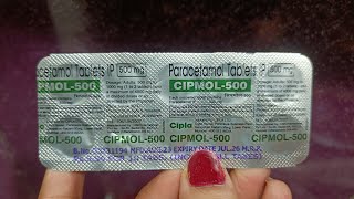 Cipmol500mg tablet paracetamol  uses dose work side effect पूरी जानकारी हिंदी मे 👍 [upl. by Ydiarf965]