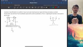 Problem 212Painter on scaffold Intro to Mechanics Kleppner and Kolenkow JEENEETClass11NLM [upl. by Murtagh]