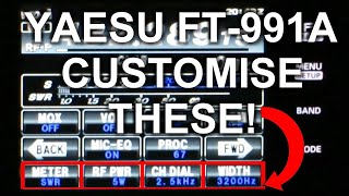 Yaesu FT991A Customise Your Main Control Buttons [upl. by Notserk]