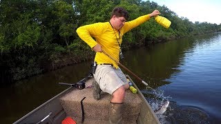 The EASIEST way to catch catfish Jugging on remote lake pt 2 [upl. by Sewell]