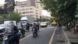 ► Amazing Street scene in Tehran IRAN  ‏تهران‎ [upl. by Akirdnuhs]